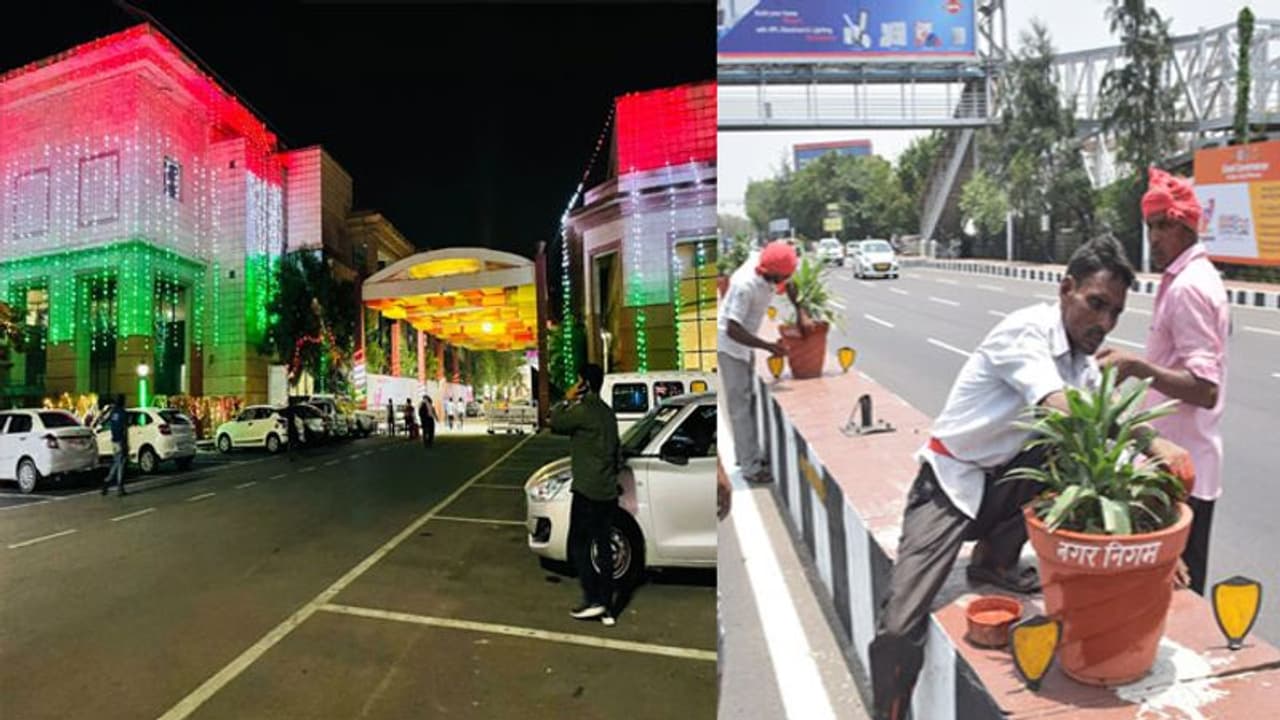 ग्राउंड ब्रेकिंग सेरेमनी की तैयारियों पर CM योगी की खास नजर, विशेष लाइटिंग के साथ दुल्हन की तरह सजाया गया लखनऊ ग्राउंड ब्रेकिंग सेरेमनी की तैयारियों पर CM योगी की खास नजर, विशेष लाइटिंग के साथ दुल्हन की तरह सजाया गया लखनऊ