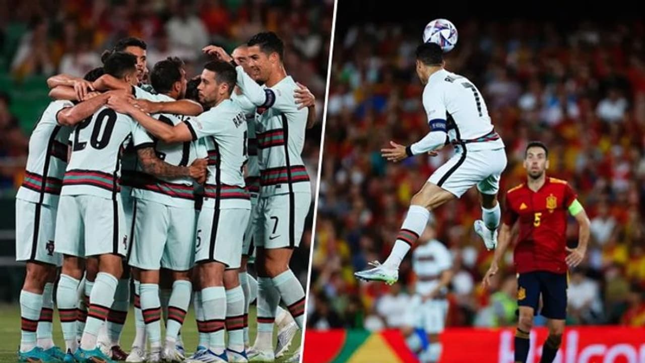 নেশন লিগে স্পেনের বিরুদ্ধে ড্র পর্তুগালের, দ্বিতীয়ার্ধে রোনাল্ডোকে নামানোর কারণ জানালেন পর্তুগীজ কোচ নেশন লিগে স্পেনের বিরুদ্ধে ড্র পর্তুগালের, দ্বিতীয়ার্ধে রোনাল্ডোকে নামানোর কারণ জানালেন পর্তুগীজ কোচ