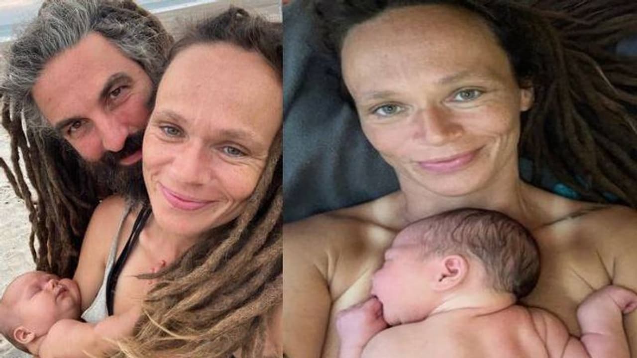  കടൽത്തീരത്ത് പ്രസവിച്ച് യുവതി, വീഡിയോ വൈറൽ