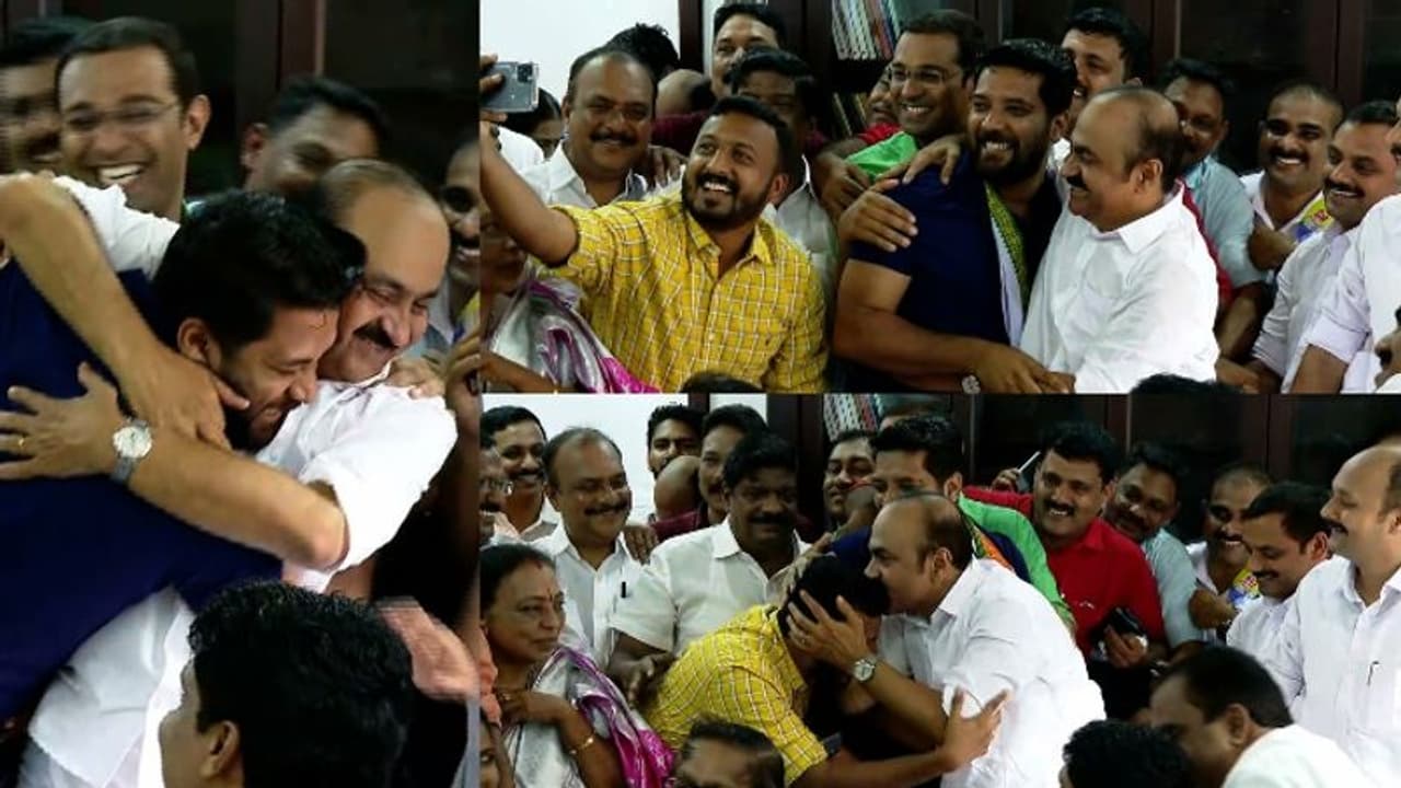 'ക്യാപ്റ്റൻ ഒറിജിനൽ': തൃക്കാക്കരയിൽ തിളങ്ങി സതീശൻ, ആശംസകളുമായി പാര്ട്ടിയിലെ യുവനേതാക്കൾ 'ക്യാപ്റ്റൻ ഒറിജിനൽ': തൃക്കാക്കരയിൽ തിളങ്ങി സതീശൻ, ആശംസകളുമായി പാര്ട്ടിയിലെ യുവനേതാക്കൾ