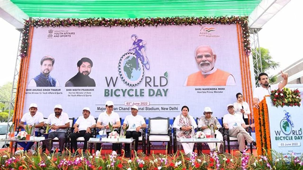 World Bicycle Day 2022: PM Modi, Sports Minister urge people to adopt healthy lifestyle