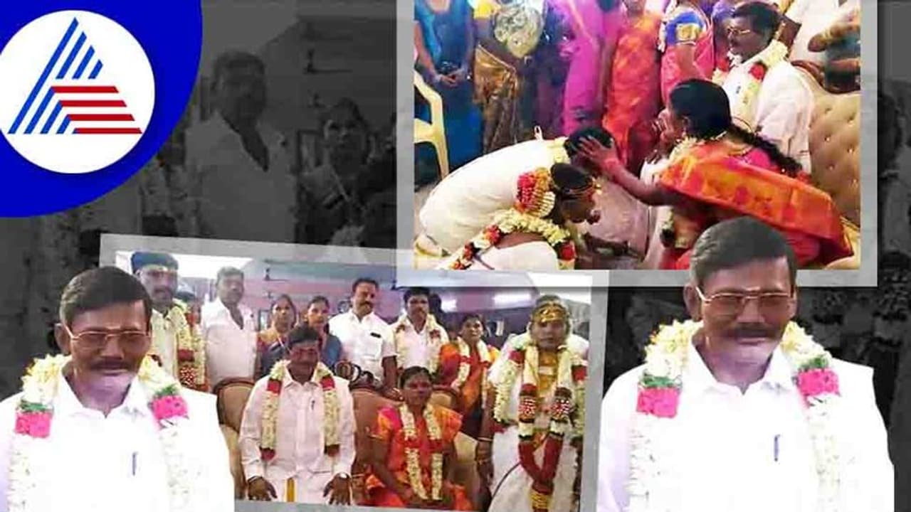 ತಂದೆಯ ಮೇಣದ ಪ್ರತಿಮೆ ಮುಂದೆ ಮಗಳ ವಿವಾಹ