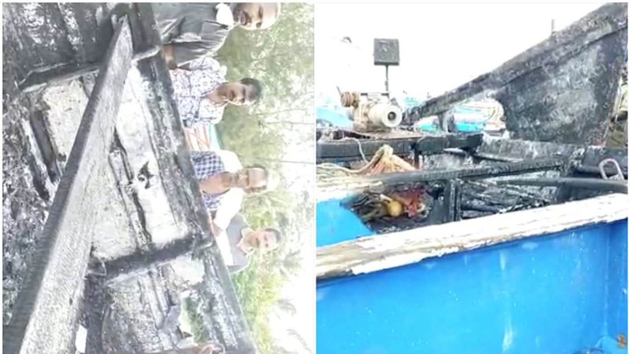 അമ്പലപ്പുഴയില്‍ മത്സ്യബന്ധന വള്ളങ്ങൾ കത്തി നശിച്ചു, ലക്ഷങ്ങളുടെ നഷ്ടം