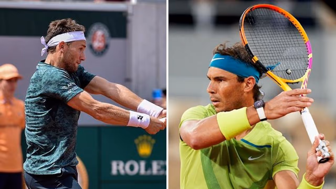 French Open : കളിമണ് കോര്ട്ടിലെ 14 ാം ഗ്രാന്സ്ലാം നേട്ടത്തിന് നദാല്; കന്നി കിരീടം തേടി കാസ്പര് റൂഡ് French Open : കളിമണ് കോര്ട്ടിലെ 14 ാം ഗ്രാന്സ്ലാം നേട്ടത്തിന് നദാല്; കന്നി കിരീടം തേടി കാസ്പര് റൂഡ്