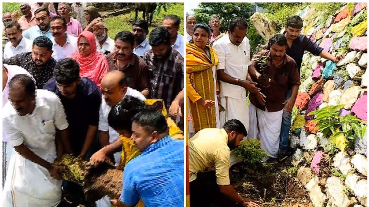 K Rail;പരിസ്ഥിതി ദിനത്തില് വേറിട്ട പ്രതിഷേധം;കെ റെയിൽ കല്ല് പിഴുത് മാറ്റി പകരം മര൦ നട്ടു K Rail;പരിസ്ഥിതി ദിനത്തില് വേറിട്ട പ്രതിഷേധം;കെ റെയിൽ കല്ല് പിഴുത് മാറ്റി പകരം മര൦ നട്ടു