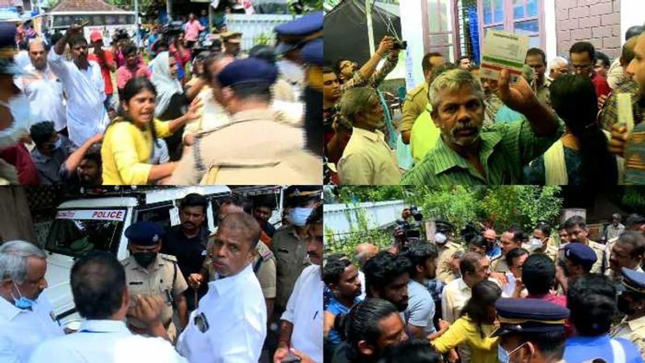 അകത്തേത്തറ സഹകരണ ബാങ്ക് തെരഞ്ഞെടുപ്പ്: വാക്പോരും സംഘർഷവും തുടരുന്നു, പൊലീസിനെതിരെ സിപിഎം