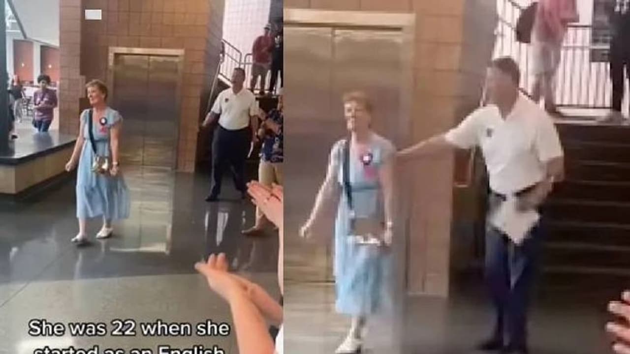 50 വർഷത്തെ അധ്യാപനത്തിന് ശേഷം പടിയിറങ്ങി അധ്യാപിക, വേദനയോടെ കുട്ടികൾ, വീഡിയോ 