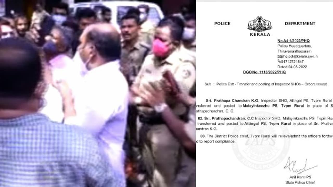 അഭിഭാഷകരും പൊലീസും തമ്മിലുണ്ടായ സംഘർഷം; ആറ്റിങ്ങൽ എസ്എച്ച്ഒയെ സ്ഥലംമാറ്റി