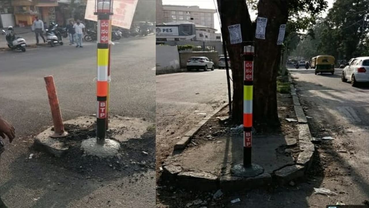Solar delineators ಬೆಂಗಳೂರಲ್ಲಿ ಅಪಘಾತ ತಡೆಯಲು ಸೋಲಾರ್ ಡಿಲೈನೇಟರ್‌ ಅಳವಡಿಕೆ!