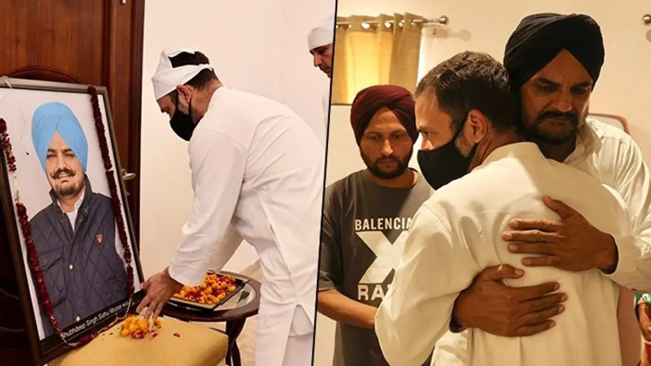 Congress' Rahul Gandhi meets Sidhu Moose Wala's family in Punjab (WATCH)