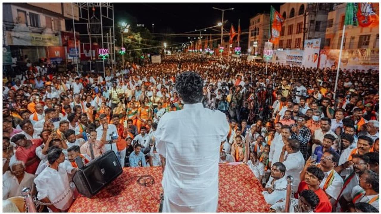 எல்லா இடத்திலும் ஊழல் செய்யும் கட்சி திமுக.. திருச்சி பொதுக்கூட்டத்தில் போட்டு பொளந்த அண்ணாமலை!