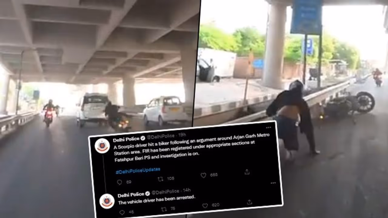 Law student arrested after deliberately hitting biker with his SUV