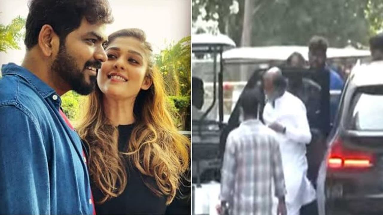 Nayanthara Wedding : நயன்தாரா திருமணத்தில் கெத்தாக எண்ட்ரி கொடுத்த சூப்பர்ஸ்டார் ரஜினிகாந்த் Nayanthara Wedding : நயன்தாரா திருமணத்தில் கெத்தாக எண்ட்ரி கொடுத்த சூப்பர்ஸ்டார் ரஜினிகாந்த்