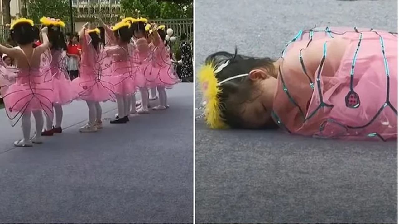 ಡಾನ್ಸ್‌ ಮಾಡುತ್ತಲೇ ನಿದ್ದೆಗೆ ಜಾರಿದ ಪುಟಾಣಿ: ವಿಡಿಯೋ ವೈರಲ್ 