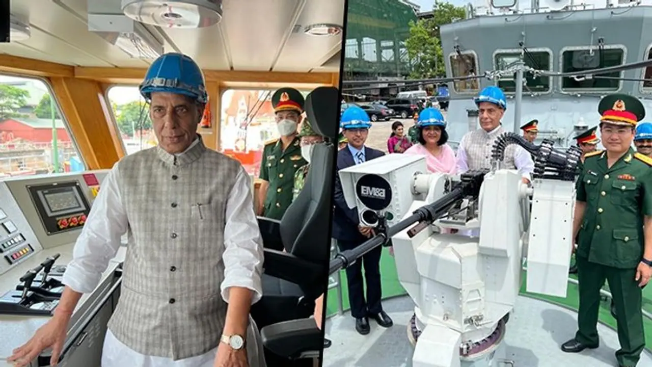 Defence Minister Rajnath Singh hands over 12 high speed guard boats to Vietnam