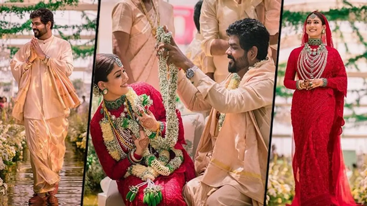 Nayanthara Vignesh Shivan wedding: Couple shares first set of pics as bride and groom