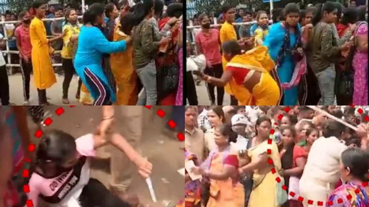 IND vs SA: కటక్ లో రచ్చ రచ్చ.. టికెట్ల కోసం జుట్లు పట్టుకుని కొట్టుకున్న మహిళలు.. పోలీసుల లాఠీచార్జి IND vs SA: కటక్ లో రచ్చ రచ్చ.. టికెట్ల కోసం జుట్లు పట్టుకుని కొట్టుకున్న మహిళలు.. పోలీసుల లాఠీచార్జి