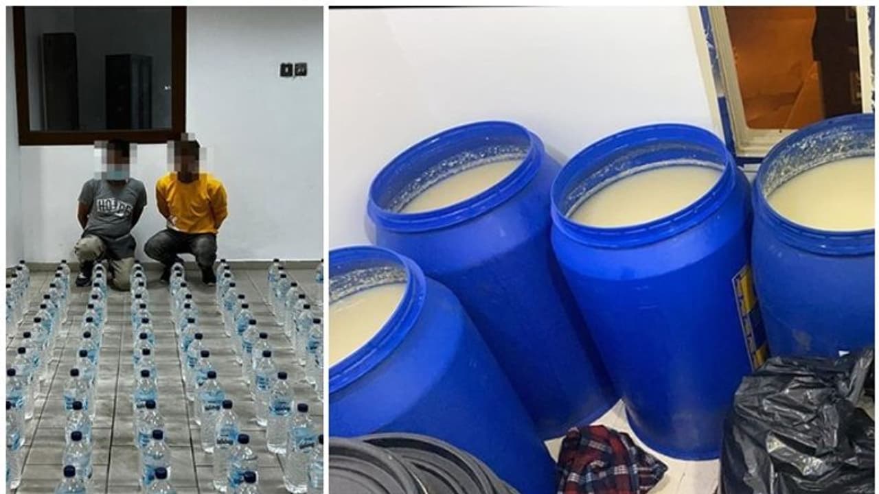 കുവൈത്തില് മദ്യം നിര്മിച്ച് വിതരണം ചെയ്തരുന്ന കേന്ദ്രങ്ങളില് റെയ്ഡ് കുവൈത്തില് മദ്യം നിര്മിച്ച് വിതരണം ചെയ്തരുന്ന കേന്ദ്രങ്ങളില് റെയ്ഡ്