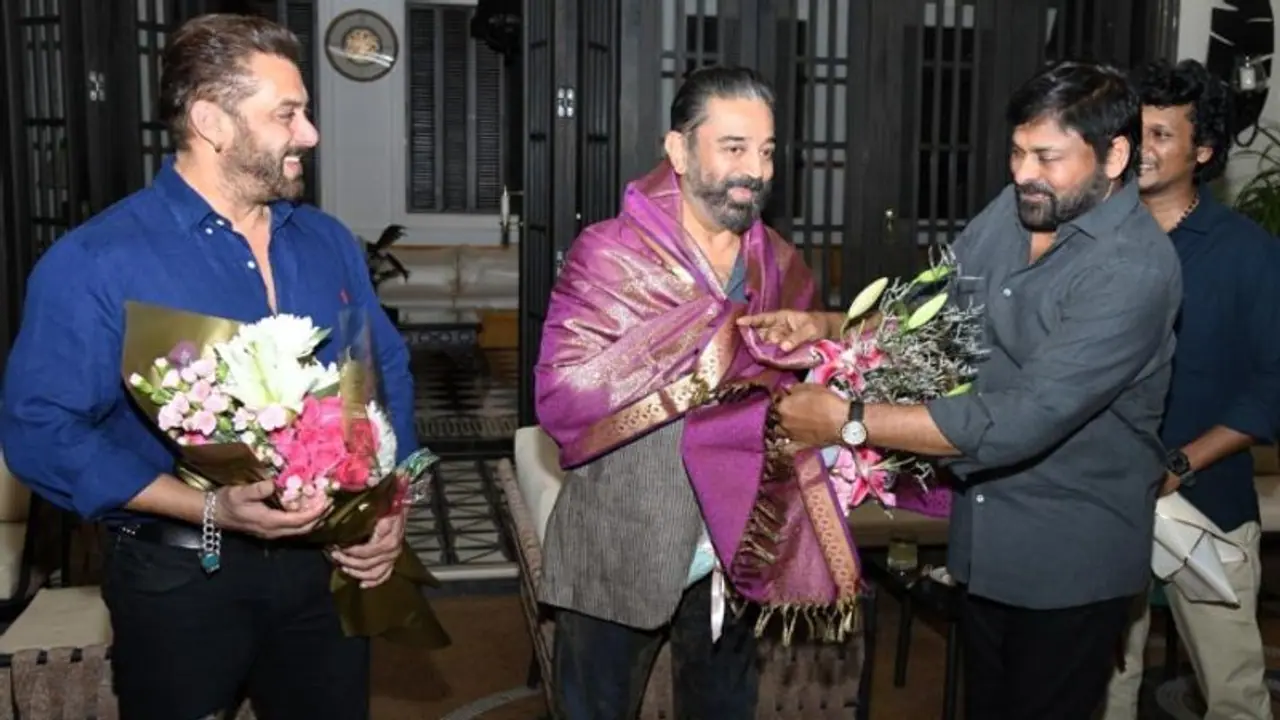 Vikram success party: Kamal Haasan looks handsome in semi formal look (Pictures)
