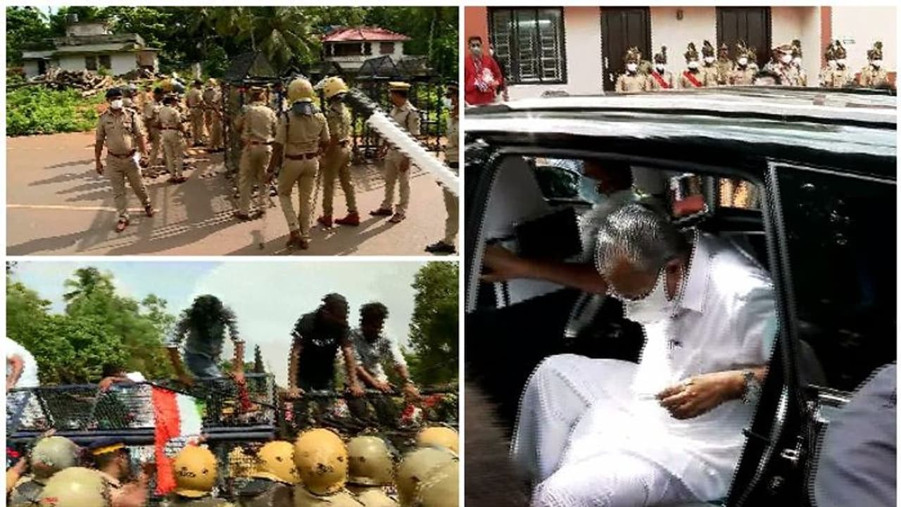 മുഖ്യമന്ത്രി സ്വന്തം നാട്ടിൽ, രാത്രി ഗസ്റ്റ് ഗൗസിൽ തങ്ങി; കണ്ണൂരിലും പ്രതിഷേധിക്കാൻ പ്രതിപക്ഷം; സുരക്ഷ കനക്കും മുഖ്യമന്ത്രി സ്വന്തം നാട്ടിൽ, രാത്രി ഗസ്റ്റ് ഗൗസിൽ തങ്ങി; കണ്ണൂരിലും പ്രതിഷേധിക്കാൻ പ്രതിപക്ഷം; സുരക്ഷ കനക്കും