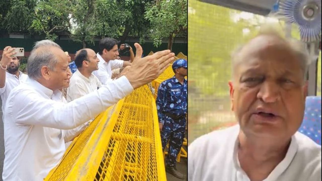 CMअशोक गहलोत को हिरासत में लिया, मुख्यमंत्री बोले दिल्ली पुलिस बस में बैठाकर किसी कोने में ले जा रही CMअशोक गहलोत को हिरासत में लिया, मुख्यमंत्री बोले दिल्ली पुलिस बस में बैठाकर किसी कोने में ले जा रही