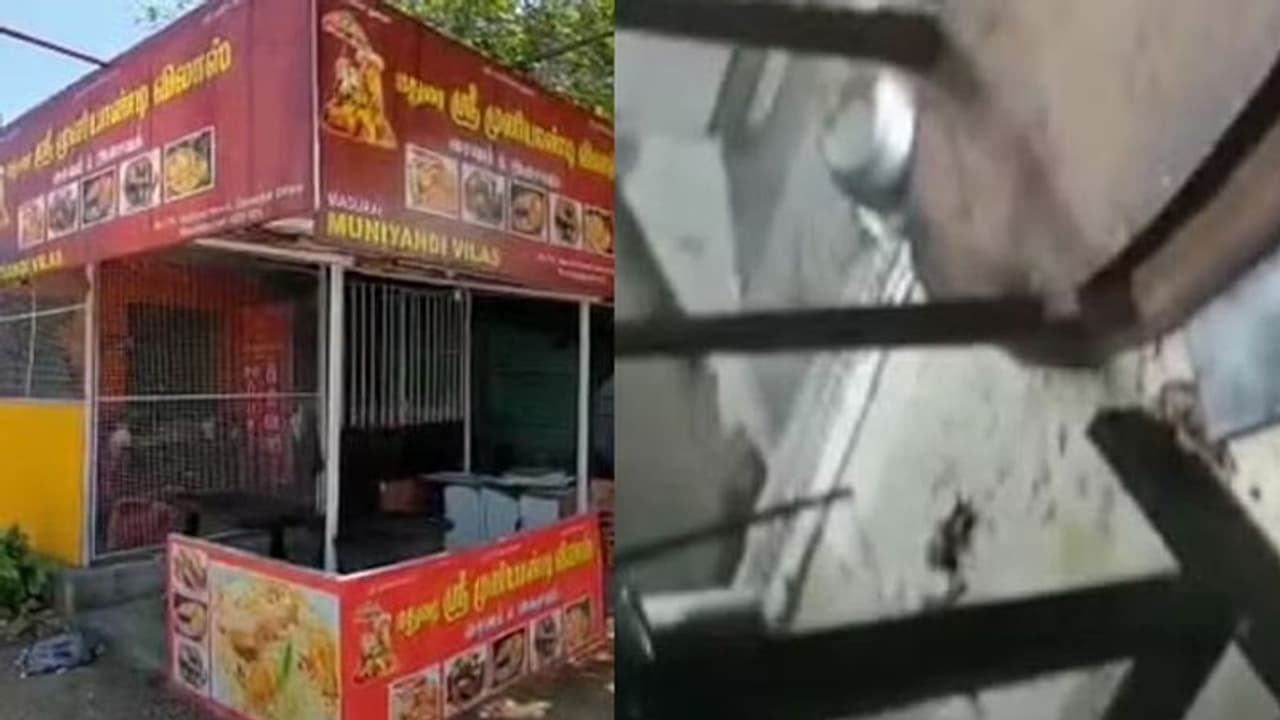 எங்களை எதிர்த்து நீங்க தொழில் செய்ய முடியாது.. ஓட்டலை அடித்து நொறுக்கி திமுக பிரமுகர் அடாவடி..! எங்களை எதிர்த்து நீங்க தொழில் செய்ய முடியாது.. ஓட்டலை அடித்து நொறுக்கி திமுக பிரமுகர் அடாவடி..!