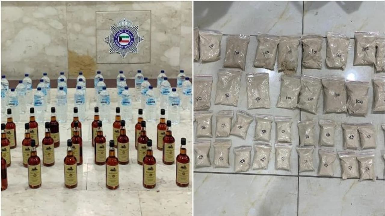 കുവൈത്തില് ലഹരിമരുന്നും 58 കുപ്പി മദ്യവുമായി ഒരാള് പിടിയില് കുവൈത്തില് ലഹരിമരുന്നും 58 കുപ്പി മദ്യവുമായി ഒരാള് പിടിയില്