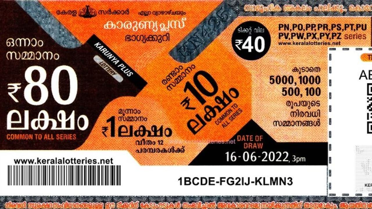 Kerala Lottery Result: 80 ലക്ഷം ആർക്ക് ? കാരുണ്യ പ്ലസ് KN 429 ലോട്ടറി ഫലം പ്രഖ്യാപിച്ചു Kerala Lottery Result: 80 ലക്ഷം ആർക്ക് ? കാരുണ്യ പ്ലസ് KN 429 ലോട്ടറി ഫലം പ്രഖ്യാപിച്ചു
