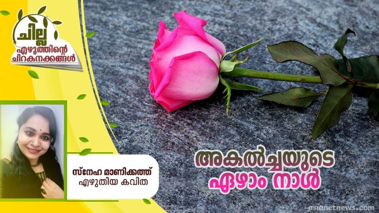 Malayalam Poem : അകല്ച്ചയുടെ ഏഴാം നാള്, സ്നേഹ മാണിക്കത്ത് എഴുതിയ കവിത Malayalam Poem : അകല്ച്ചയുടെ ഏഴാം നാള്, സ്നേഹ മാണിക്കത്ത് എഴുതിയ കവിത