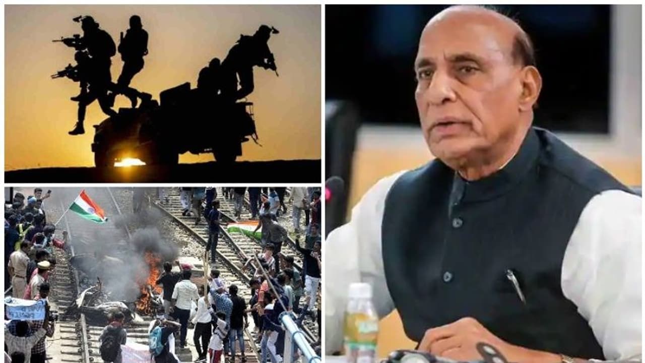 അഗ്നിപഥ് തീക്കളി, സേനാമേധാവിമാരെ കണ്ട് തുടർനടപടികൾ ആലോചിച്ച് രാജ്നാഥ് സിംഗ്