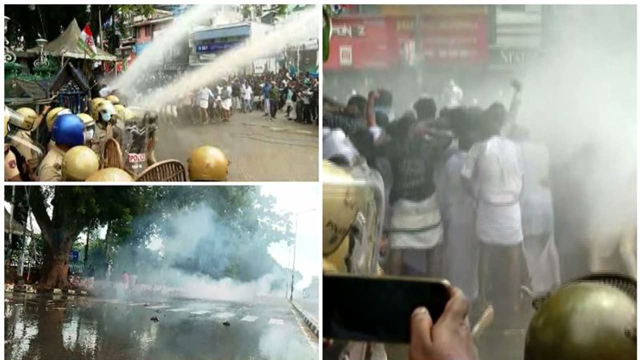 ലാത്തി, ജലപീരങ്കി, ടിയര് ഗ്യാസ്; യൂത്ത് കോൺഗ്രസ് സെക്രട്ടറിയേറ്റ് മാര്ച്ചിൽ സംഘര്ഷം ലാത്തി, ജലപീരങ്കി, ടിയര് ഗ്യാസ്; യൂത്ത് കോൺഗ്രസ് സെക്രട്ടറിയേറ്റ് മാര്ച്ചിൽ സംഘര്ഷം