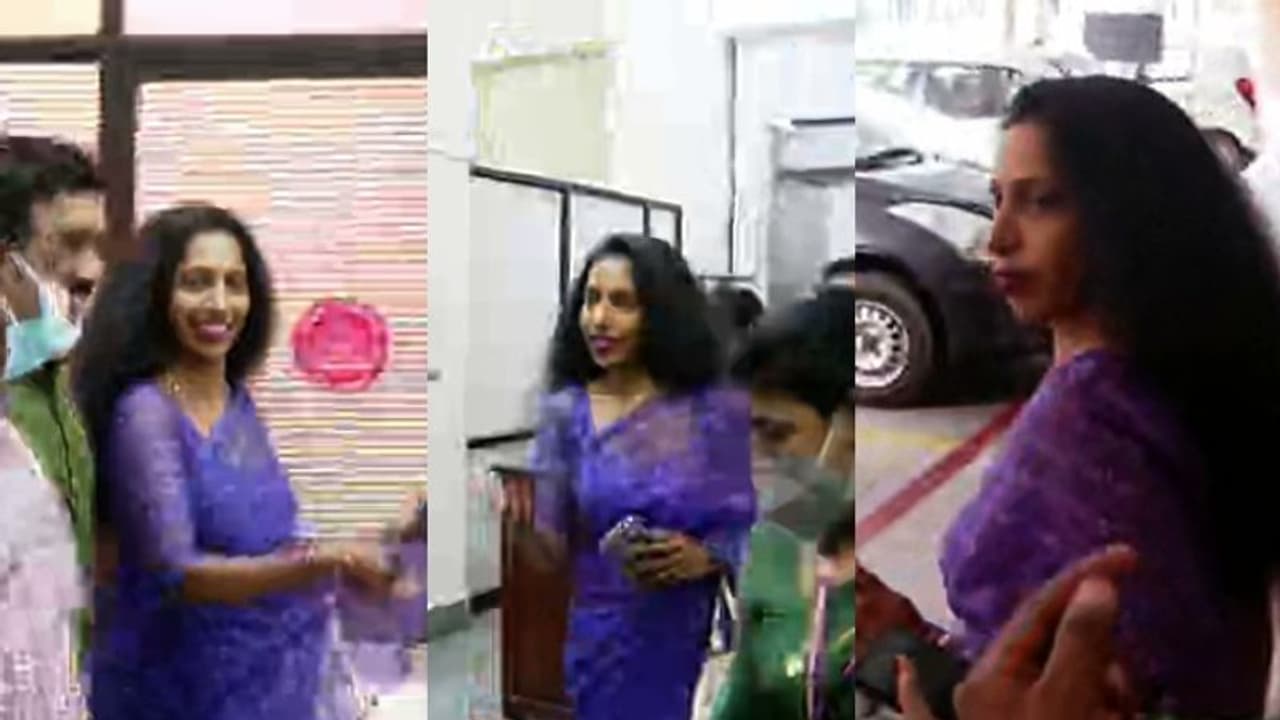 ലോകകേരള സഭയ്ക്കിടെ അനിത പുല്ലയിൽ നിയമസഭാ സമുച്ചയത്തിൽ 