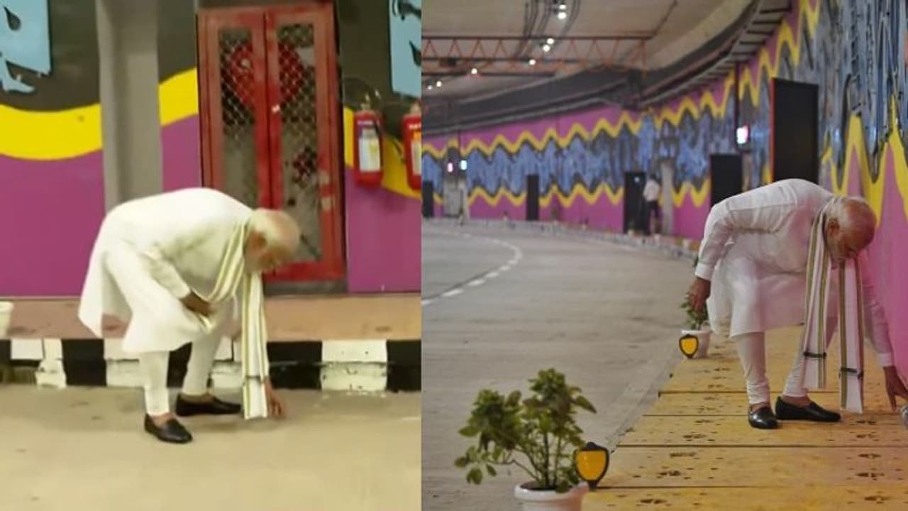 ప్రారంభోత్సవానికి వచ్చి, స్వయంగా చెత్త ఎత్తిన ప్రధాని మోడీ.. వీడియో వైరల్ ప్రారంభోత్సవానికి వచ్చి, స్వయంగా చెత్త ఎత్తిన ప్రధాని మోడీ.. వీడియో వైరల్