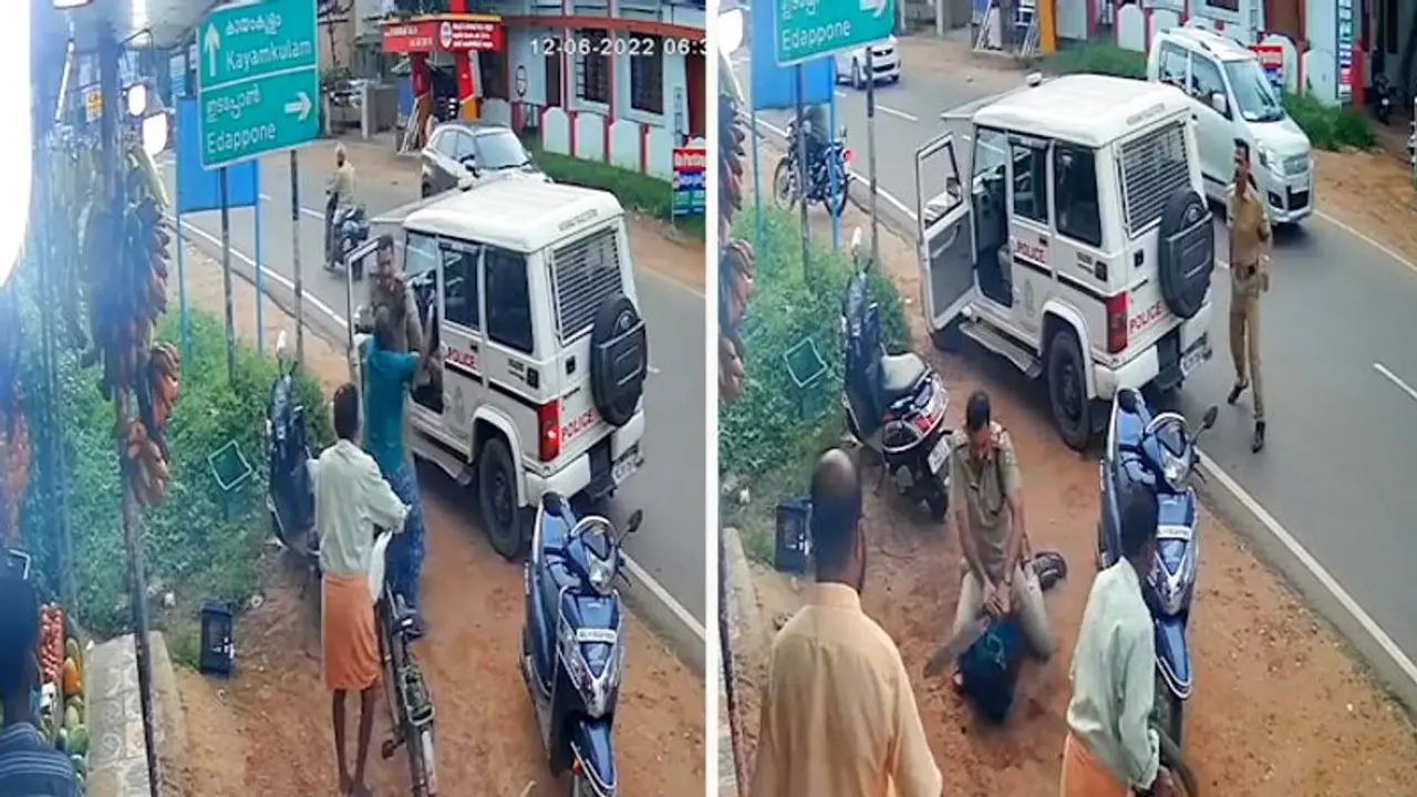 Watch: Brave Kerala cop overpowers a man armed with machete; Twitterati loads with praises