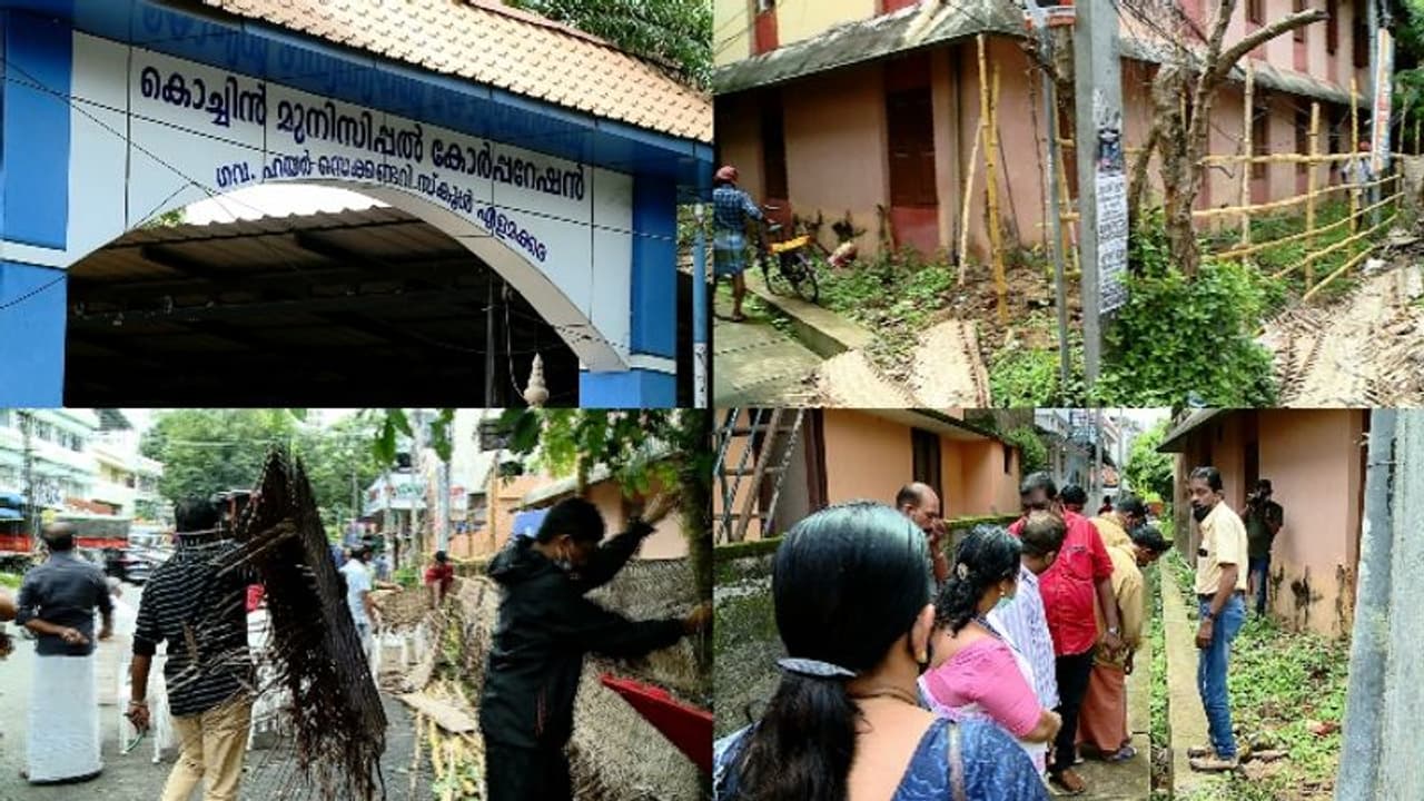 എളമക്കരയിൽ വഴിക്ക് വീതി കൂട്ടാൻ സർക്കാർ സ്കൂളിൻ്റെ ഭൂമി കൈയ്യേറിയെന്ന് പരാതി എളമക്കരയിൽ വഴിക്ക് വീതി കൂട്ടാൻ സർക്കാർ സ്കൂളിൻ്റെ ഭൂമി കൈയ്യേറിയെന്ന് പരാതി