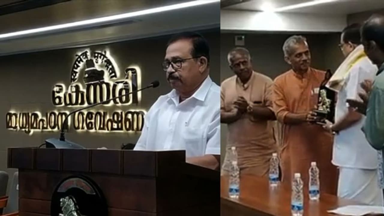 ആർഎസ്എസ് നേതാക്കൾ സംഘടിപ്പിച്ച പരിപാടിയിൽ കെ.എൻ.എ ഖാദർ പങ്കെടുത്തതിനെ ചൊല്ലി വിവാദം 