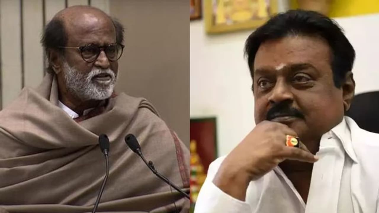Vijayakanth : 'ക്യാപ്റ്റന്റെ ഗര്ജനം വീണ്ടും മുഴങ്ങട്ടെ'; വിജയകാന്തിന് രോഗസൗഖ്യം ആശംസിച്ച് രജനീകാന്ത് Vijayakanth : 'ക്യാപ്റ്റന്റെ ഗര്ജനം വീണ്ടും മുഴങ്ങട്ടെ'; വിജയകാന്തിന് രോഗസൗഖ്യം ആശംസിച്ച് രജനീകാന്ത്