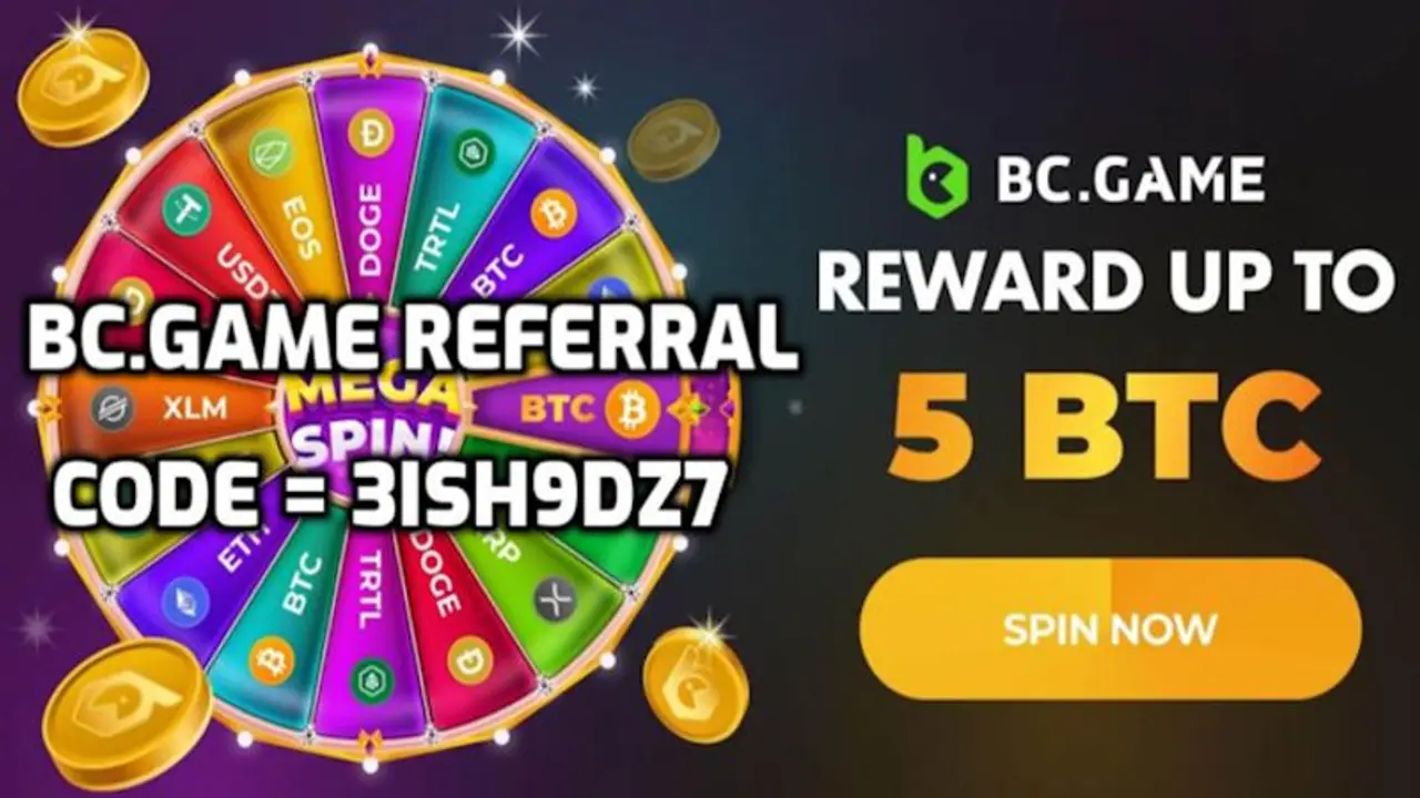 BC.Game Referral Promo Code: 3ish9dz7 (Use for best sign up bonus)