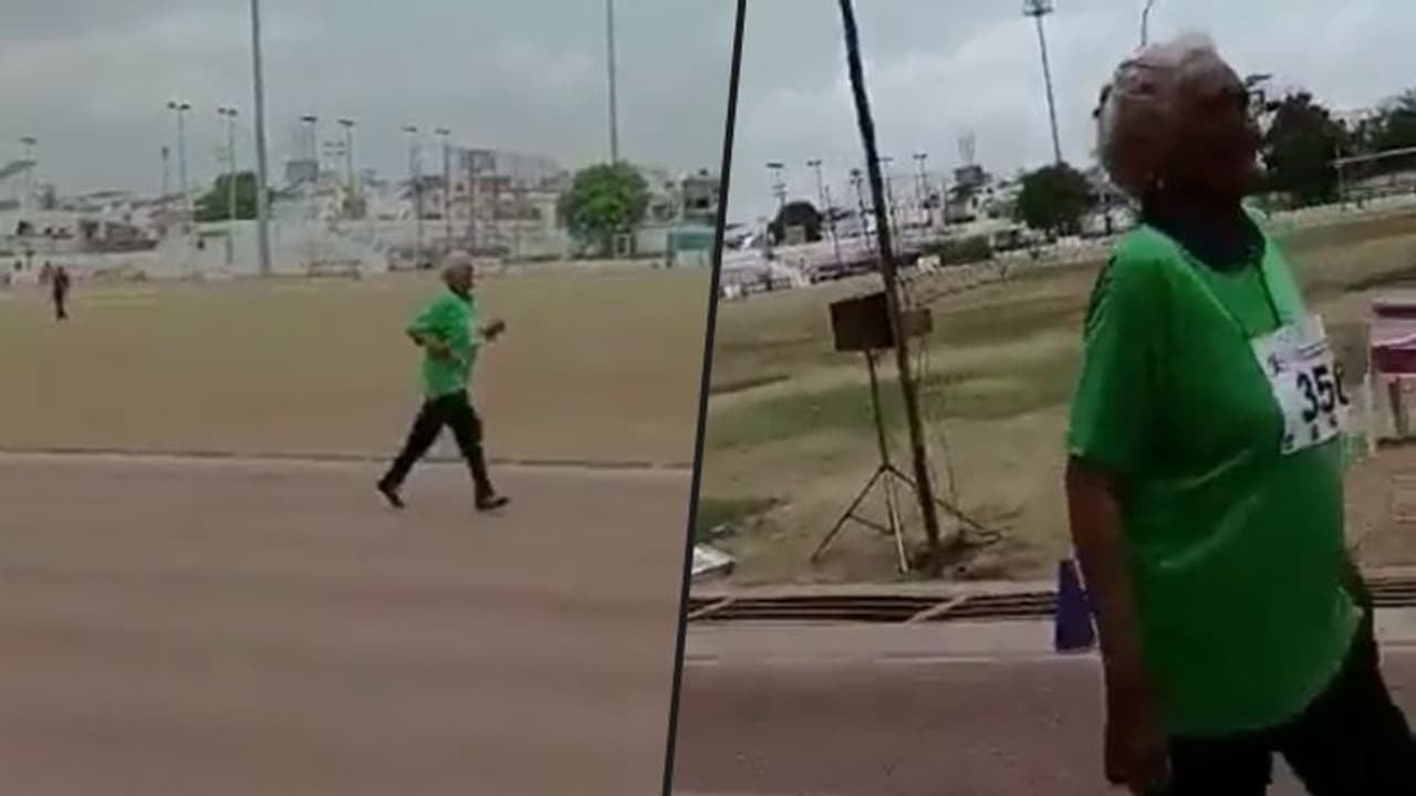 Watch: 105 year old granny sets new 100m record in Vadodara Watch: 105 year old granny sets new 100m record in Vadodara
