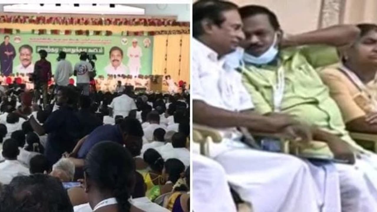 பொதுக் குழுவில் இருந்து வெளியே செல்லுங்கள்..! அரங்கிற்கு வந்த ஓபிஎஸ்க்கு எதிர்ப்புத் தெரிவித்த உறுப்பினர்கள் பொதுக் குழுவில் இருந்து வெளியே செல்லுங்கள்..! அரங்கிற்கு வந்த ஓபிஎஸ்க்கு எதிர்ப்புத் தெரிவித்த உறுப்பினர்கள்