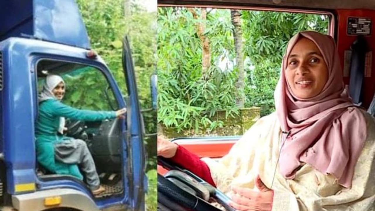 ഇതാണ് മലപ്പുറത്തെ സിങ്കപ്പെണ്ണ്, ഹെവി ലൈസന്സുള്ള ആദ്യ യുവതി ഇതാണ് മലപ്പുറത്തെ സിങ്കപ്പെണ്ണ്, ഹെവി ലൈസന്സുള്ള ആദ്യ യുവതി