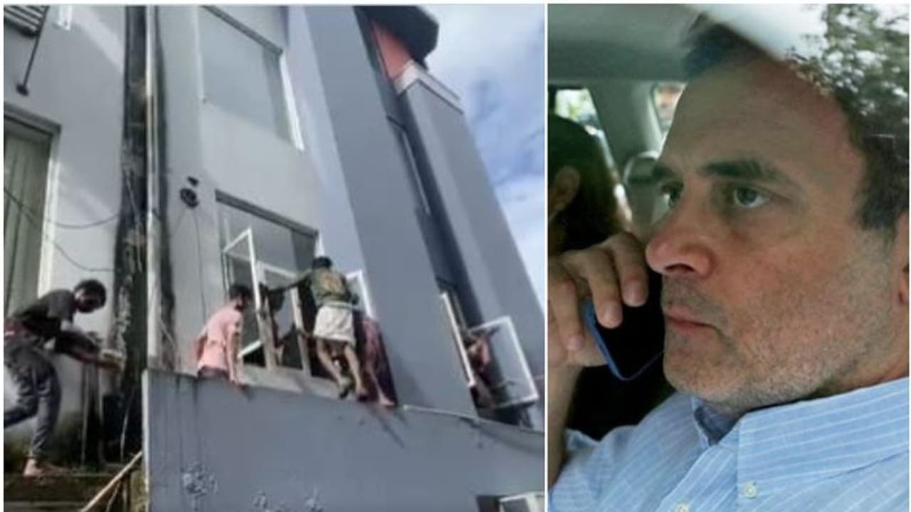 എസ്എഫ്ഐ ആക്രമണം: പരിക്കേറ്റ ഓഫീസ് ജീവനക്കാരെയും പ്രവർത്തകരെയും ആശ്വസിപ്പിച്ച് രാഹുൽ ഗാന്ധി