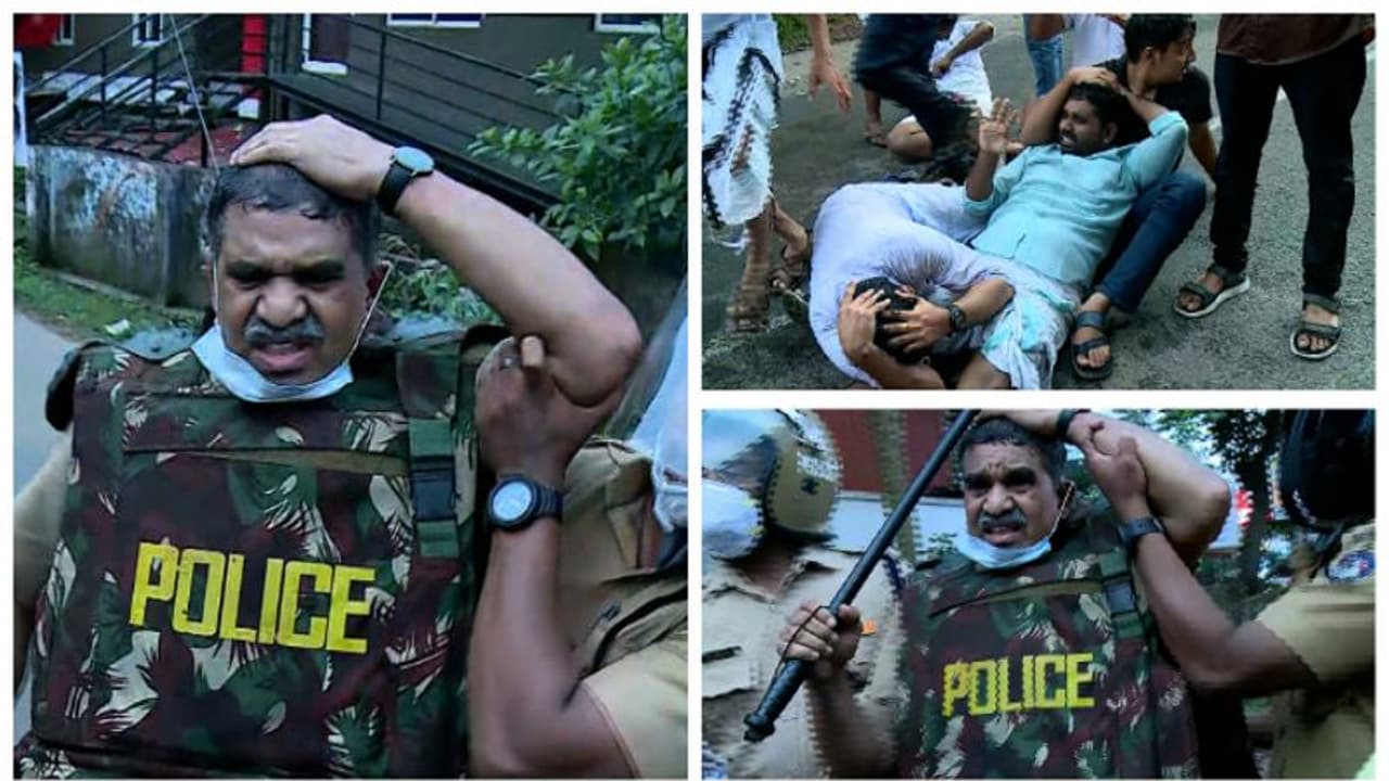  കോട്ടയത്ത് കോൺഗ്രസ് മാർച്ചിനിടെ സംഘർഷം, പൊലീസിന് നേരെ കല്ലേറ്; ലാത്തി, ജലപീരങ്കി 