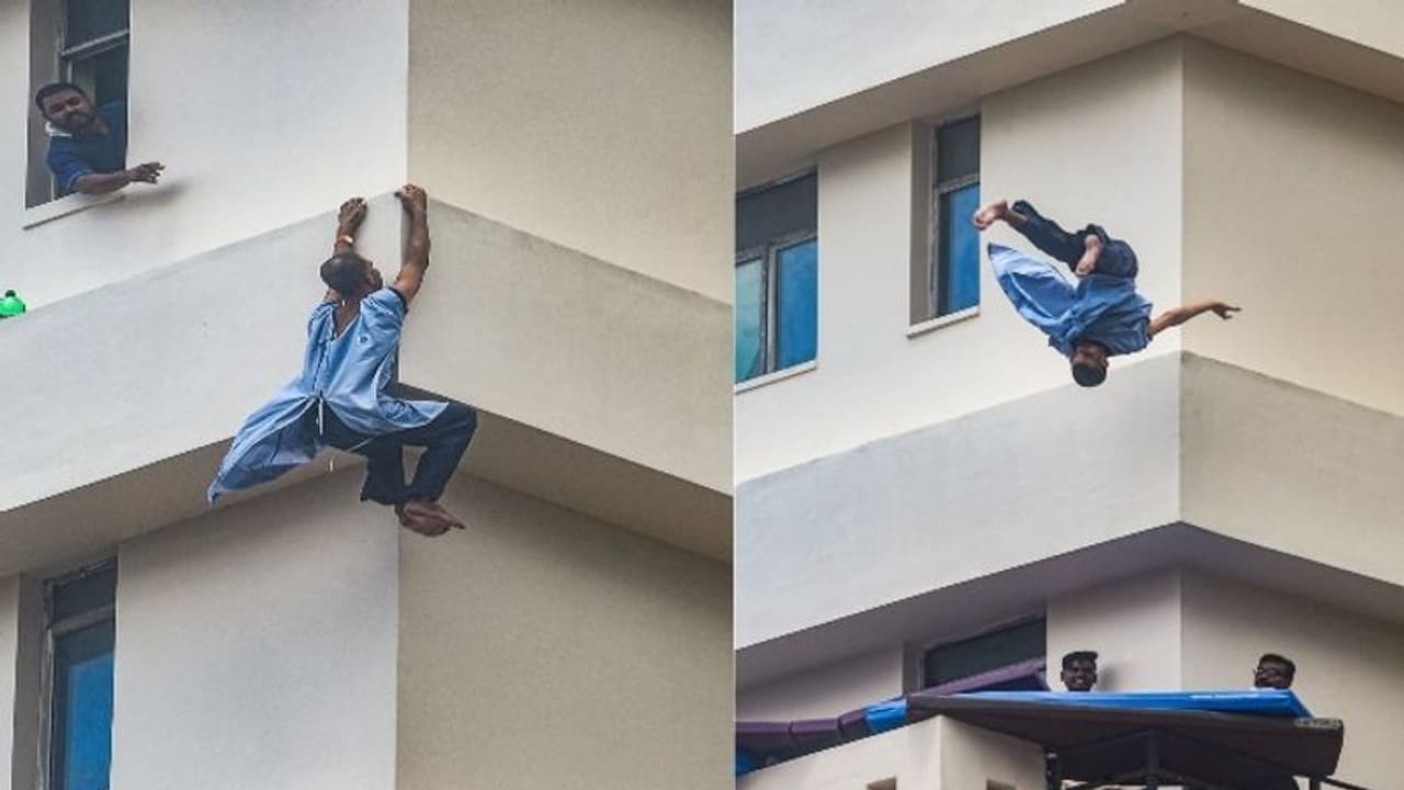 নিউরো সায়েন্সের আটতলার কার্নিশ থেকে পড়ে গেল রোগী, কার্যত দর্শক হয়ে রইল হাসপাতাল ও দমকল নিউরো সায়েন্সের আটতলার কার্নিশ থেকে পড়ে গেল রোগী, কার্যত দর্শক হয়ে রইল হাসপাতাল ও দমকল