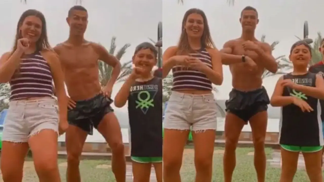 ক্রিশ্চিয়ানো রোনাল্ডোর ঠুমকা, নাচ দেখে কাবু নেটিজেনরা, দেখুন ভাইরাল ভিডিও ক্রিশ্চিয়ানো রোনাল্ডোর ঠুমকা, নাচ দেখে কাবু নেটিজেনরা, দেখুন ভাইরাল ভিডিও