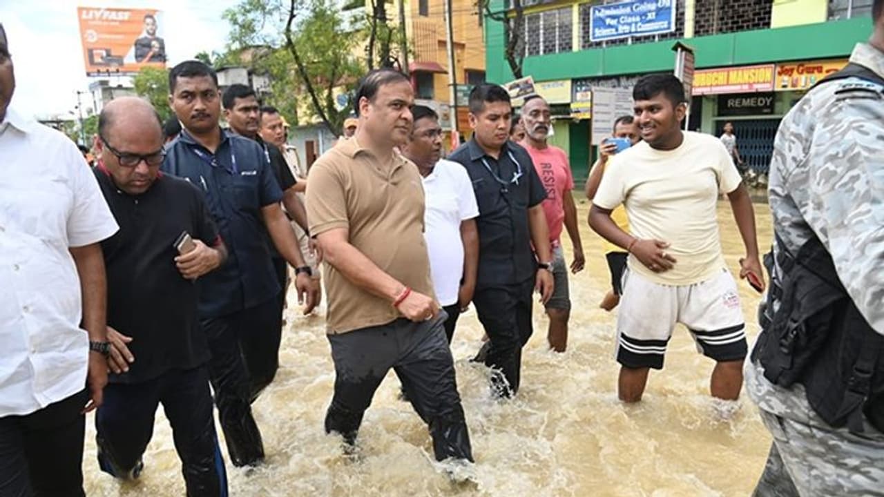 Assam floods: CM Himanta Sarma's second visit to Silchar town; ensures earliest help to affected population