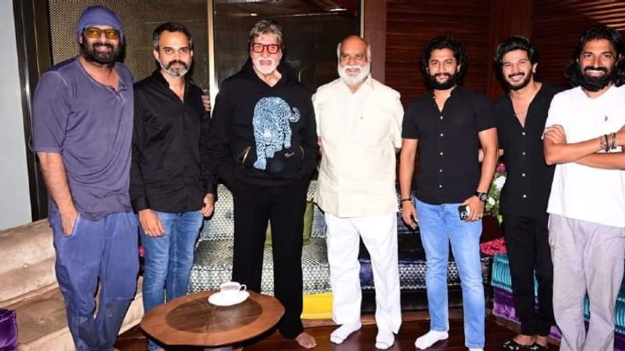 Project K: ఒకే ఫ్రేమ్ లో ప్రభాస్, అమితాబ్, నాని, దుల్కర్ సల్మాన్..ఫోటో వైరల్, విశేషం ఏంటంటే.. Project K: ఒకే ఫ్రేమ్ లో ప్రభాస్, అమితాబ్, నాని, దుల్కర్ సల్మాన్..ఫోటో వైరల్, విశేషం ఏంటంటే..