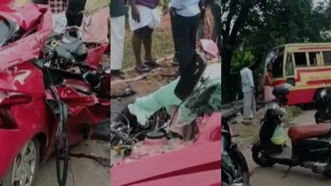 തൃശൂരിൽ കാറും കെഎസ്ആർടിസി ബസും കൂട്ടിയിടിച്ച് യുവാവിന് ദാരുണാന്ത്യം തൃശൂരിൽ കാറും കെഎസ്ആർടിസി ബസും കൂട്ടിയിടിച്ച് യുവാവിന് ദാരുണാന്ത്യം