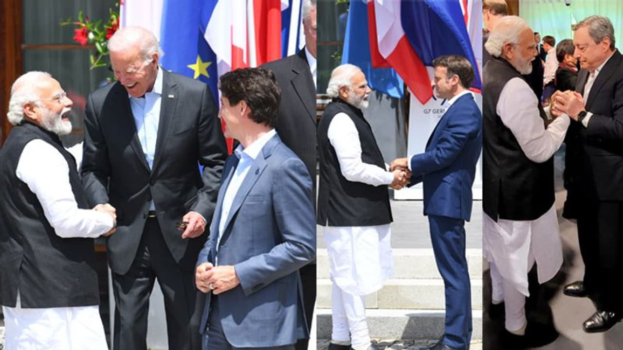 G7 Summit में दिखा भारत का जलवा, PM मोदी से हाथ मिलाने बेताब दिखे दुनियाभर के दिग्गज नेता G7 Summit में दिखा भारत का जलवा, PM मोदी से हाथ मिलाने बेताब दिखे दुनियाभर के दिग्गज नेता