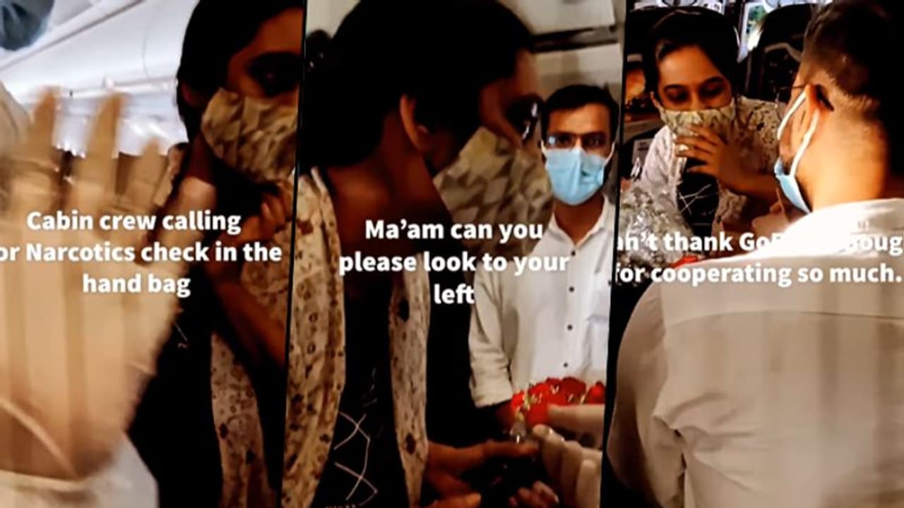 Man proposes to his girlfriend in flight with the help of crew members: viral video Man proposes to his girlfriend in flight with the help of crew members: viral video